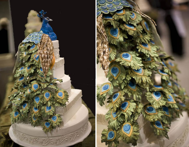 Wedding cake as a Peacock